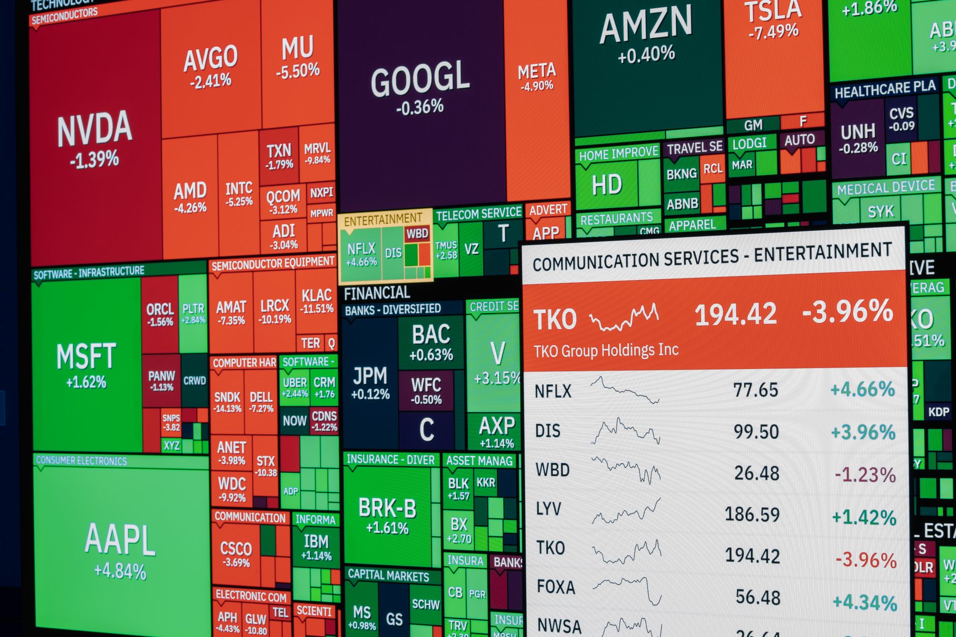 rows of financial trading terminals displaying shipping stock tickers and equity market data in a brokerage operations room